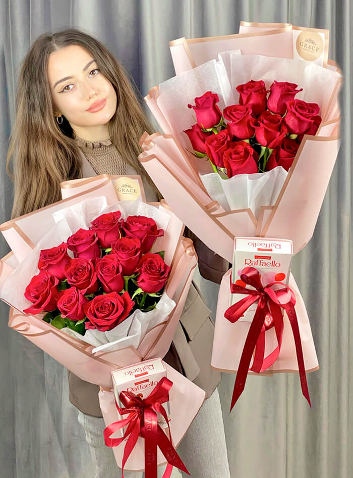 Букет «Rafaello RED»